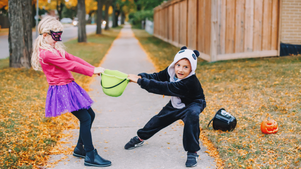 children fighting